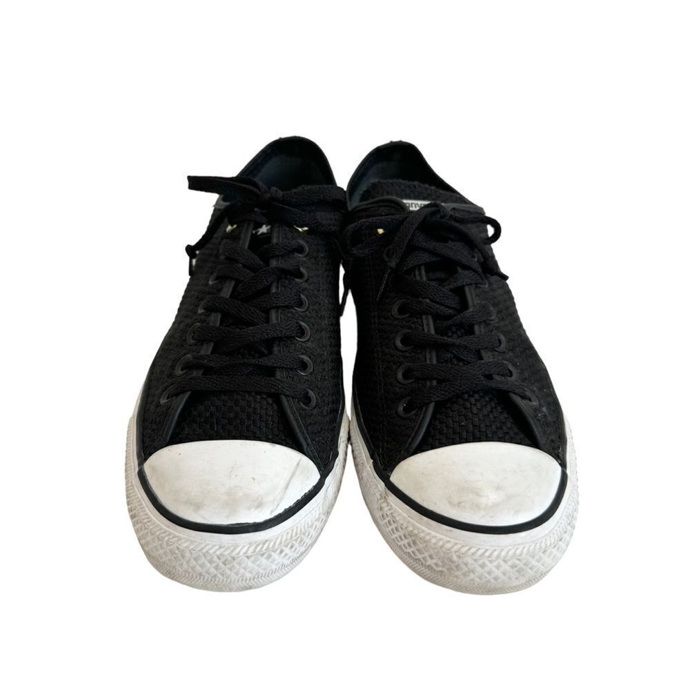 🔃Converse Men’s Black Tweed Low Top Sneakers - Picture 4 of 9